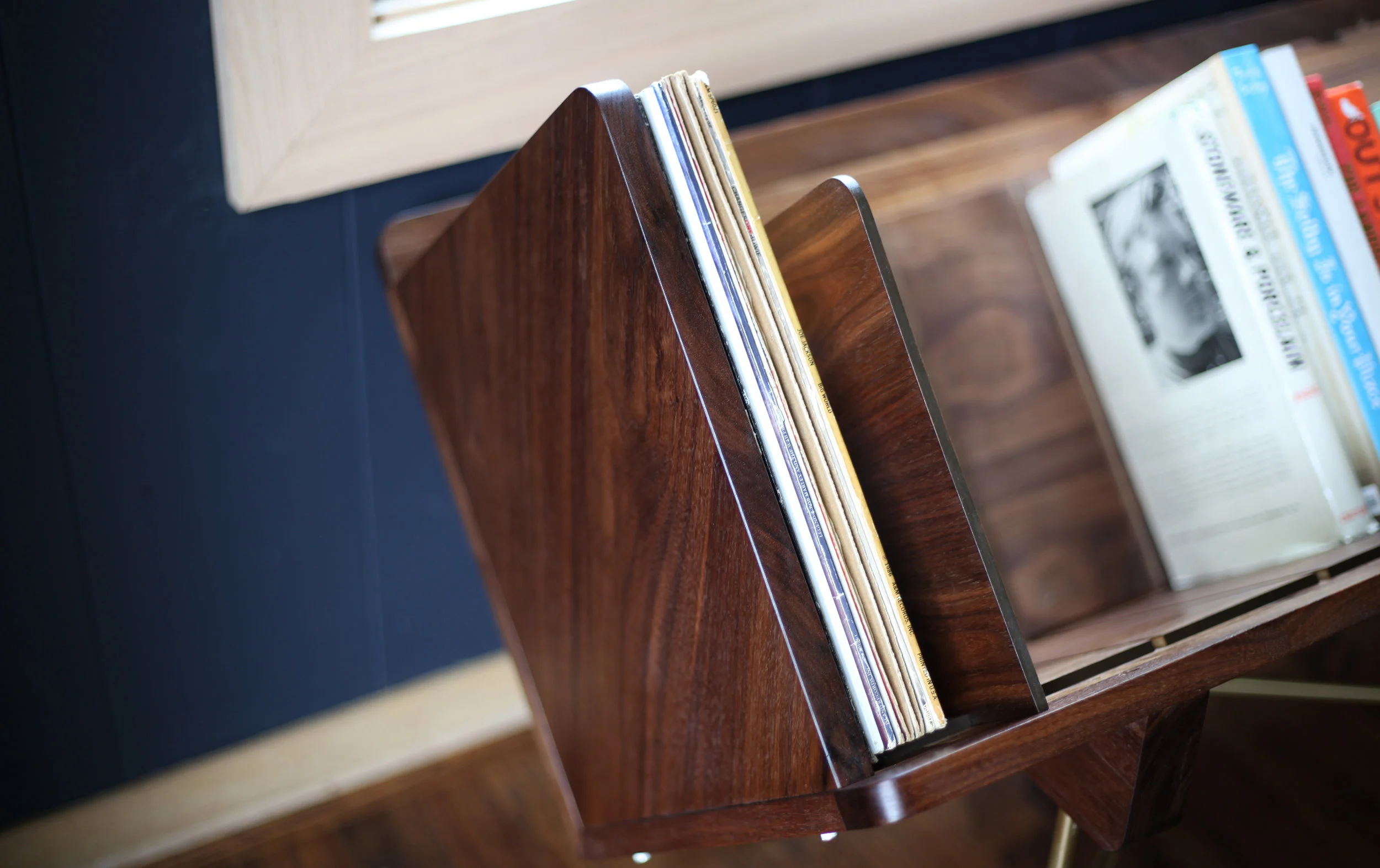 Open 45 Record Credenza: Modern Vinyl Storage and Display — Geology